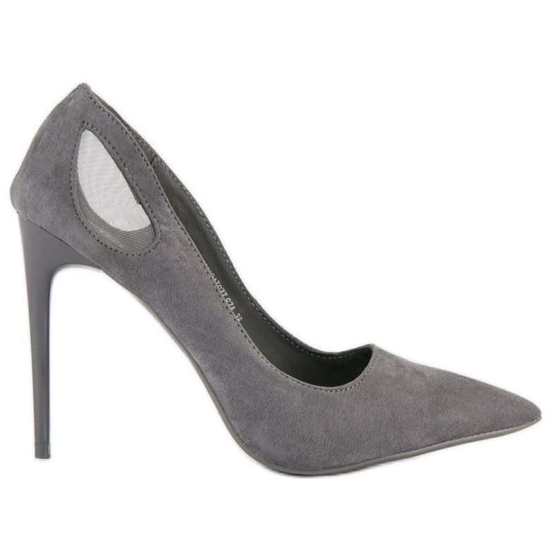 Grå vinceza-klack i mocka