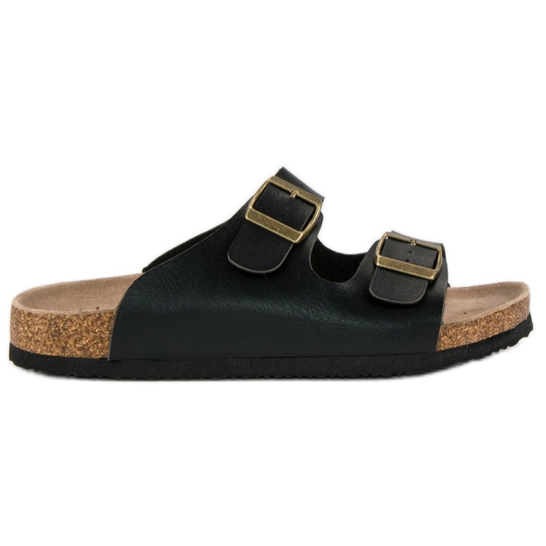 American Club Svarta amerikanska tofflor