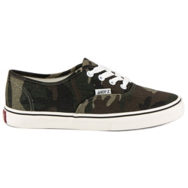 Andy Z Camo sneakers brun grön