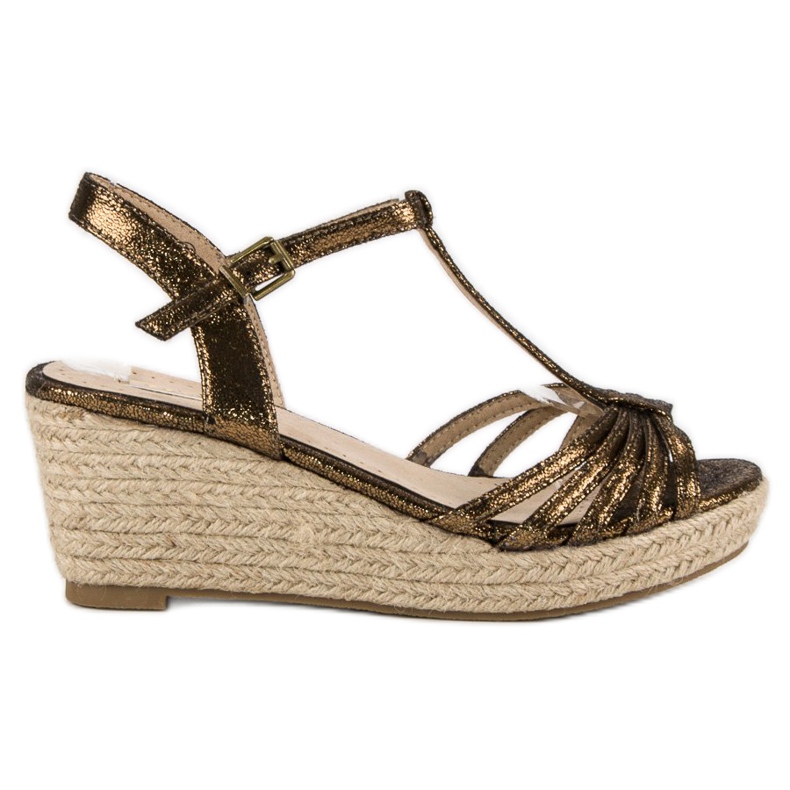 Corina Wedge espadrillesandaler gul mångfärgad
