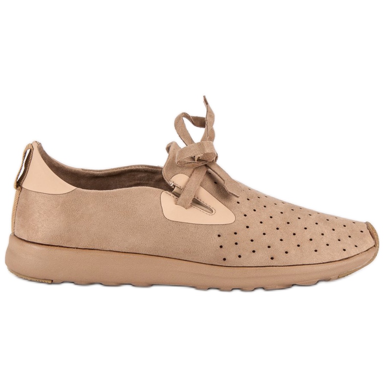 Kylie Mocka Openwork Slipons brun