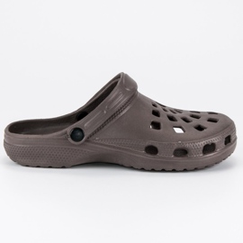 Bruna tofflor för män