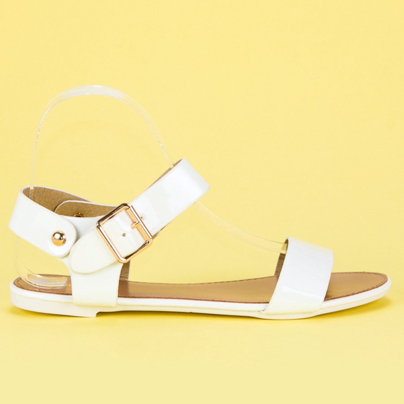 Vices Vita platta skruvsandaler