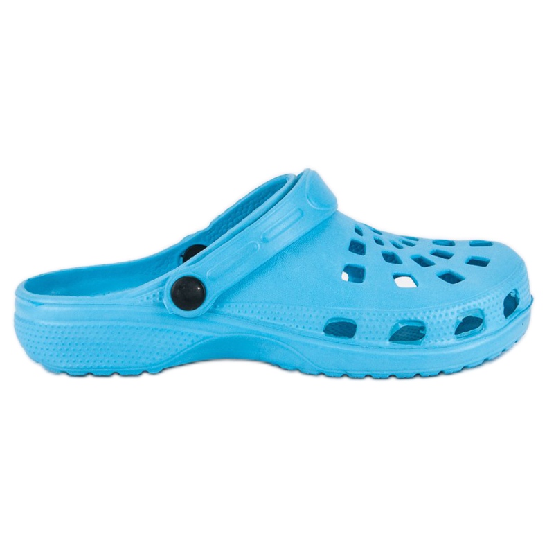 Blå trädgårdstofflor