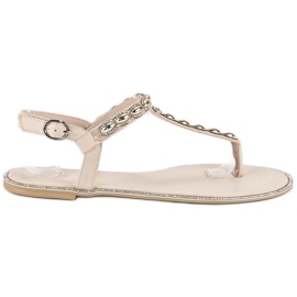 Vices Eleganta flip-flops skruvstäd brun