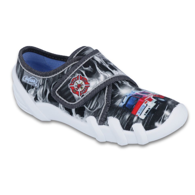 Befado barnskor 273X240 svart grå röd