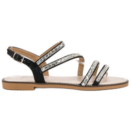 Nio Nio Snygga platta sandaler svart