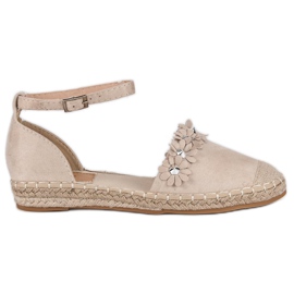 Beige espadrillor
