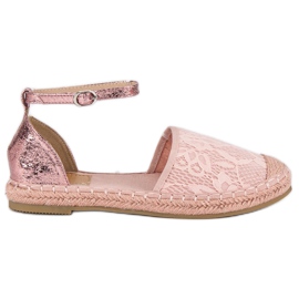Nio Nio Rosa espadrillos i spets