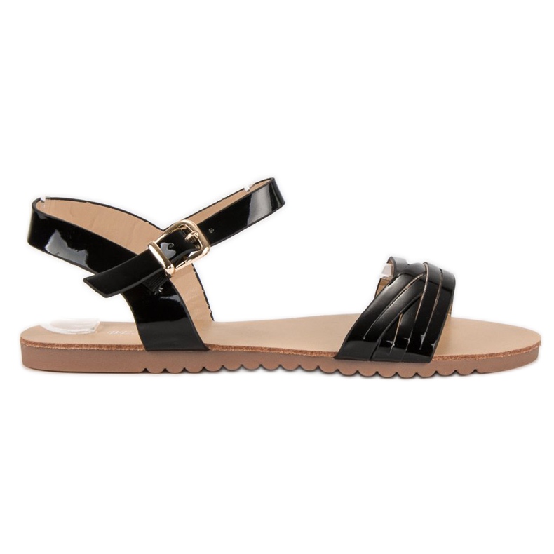 Bestelle Svarta patentsandaler