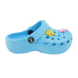 American Club Amerikanska blå virkade tofflor