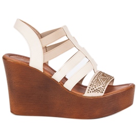 Renda Lätt kilasandaler brun