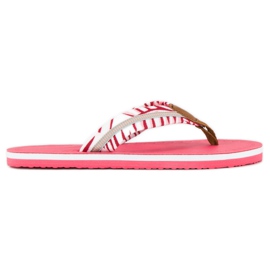 Ax Boxing Flipflops i textil rosa