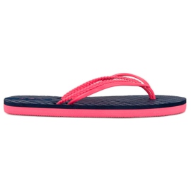 Ax Boxing Gummi flip-flops blå rosa