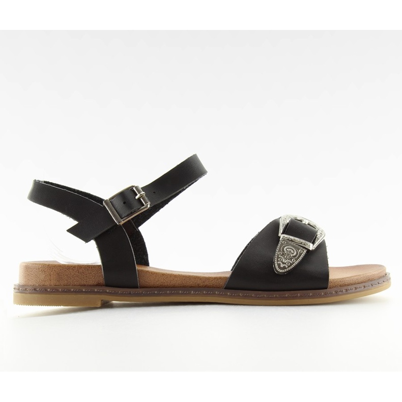 Svarta damsandaler F5910 svart