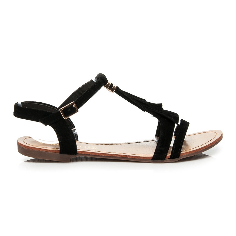 Queen Vivi Sandaler med fransar svart