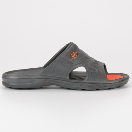 Grå gummi-flip-flops