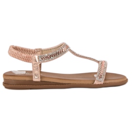 Renda Eleganta slip-on sandaler rosa