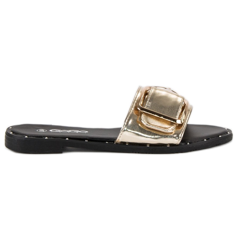 Gogo Gyllene tofflor för kvinnor svart gul