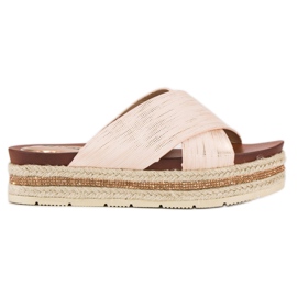 Espadrillos pulvertofflor rosa