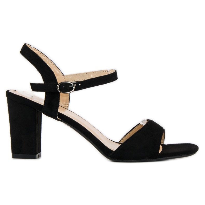 Lovit Svarta högklackade sandaler