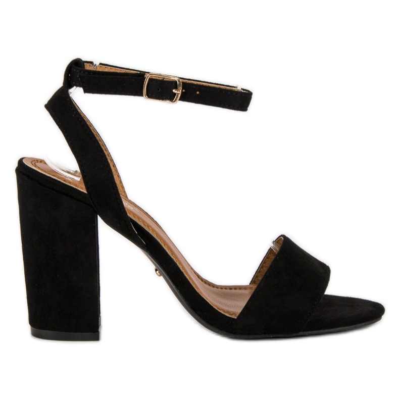 Tina&Co Snygga sandaler på en stolpe svart