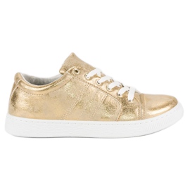 Sport Golden Knotted Sneakers gyllene