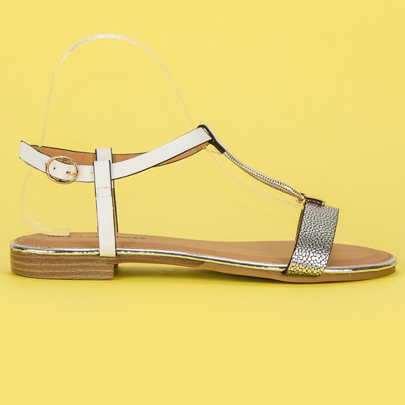 L. Lux. Shoes Vita platta sandaler grå