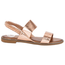 Renda Rosa sandaler med ett elastiskt band