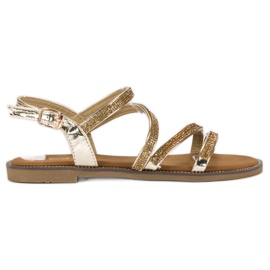 Sweet Shoes Gyllene damsandaler