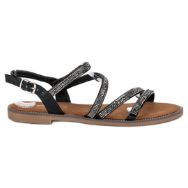 Sweet Shoes Svarta damsandaler