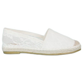Seastar Vita espadrillor i spets