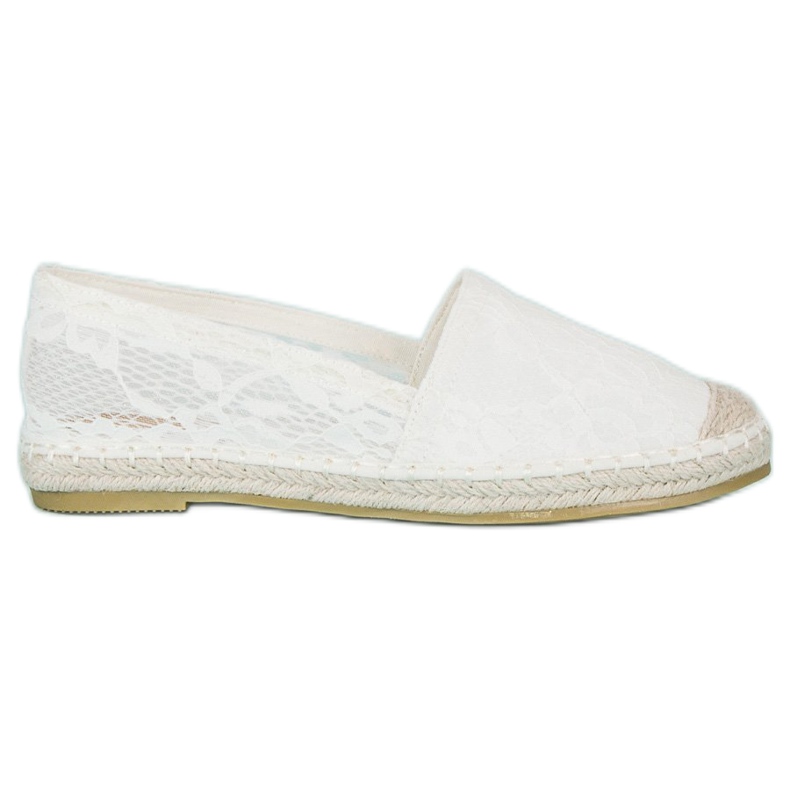 Seastar Vita espadrillor i spets