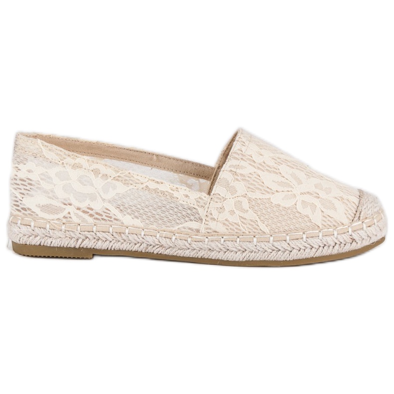 Seastar Espadriller i beige spets