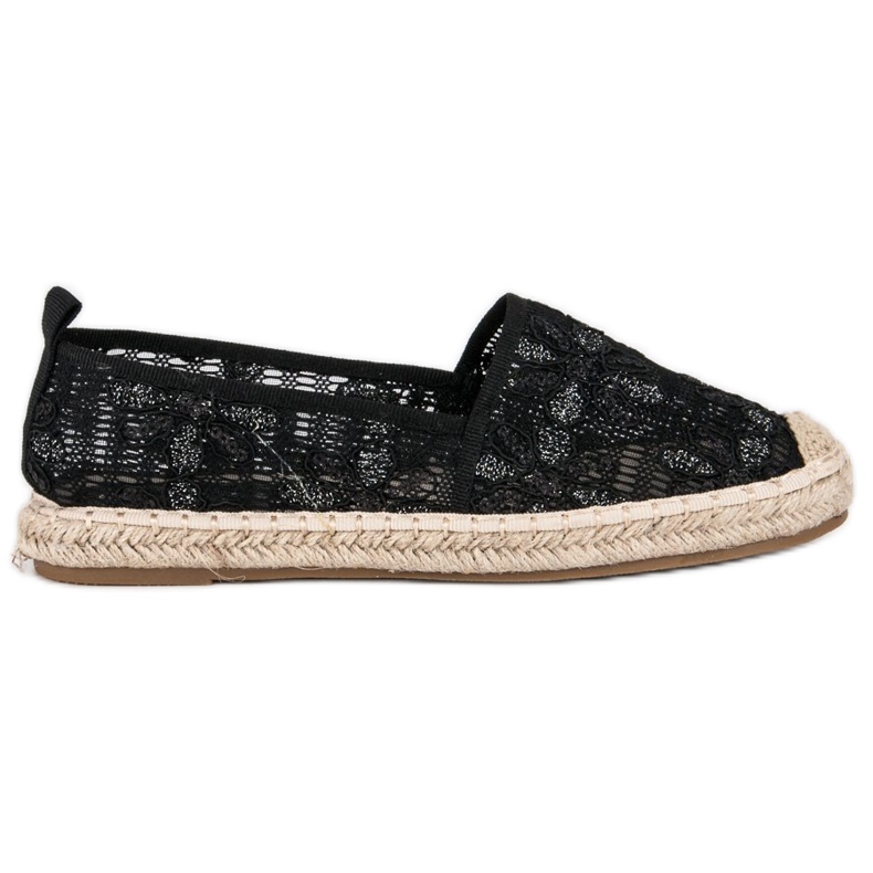 Seastar Spets Espadrilles svart