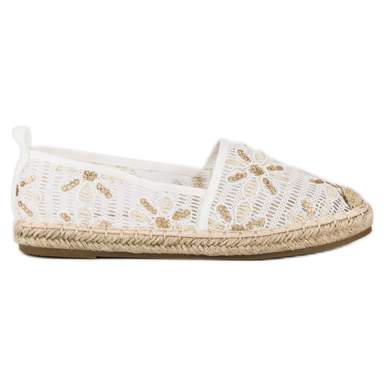 Seastar Spets Espadrilles vit gul