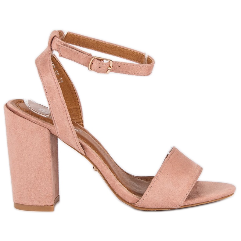 Tina&Co Snygga sandaler på en stolpe rosa