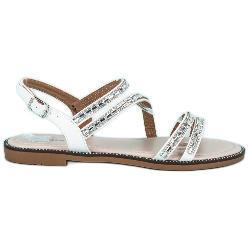 Nio Nio Snygga platta sandaler vit