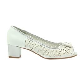 M.Daszyński Sandaler i innersula i Daszyński -läder vit brun grå