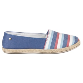 Slip on vices espadrillor blå