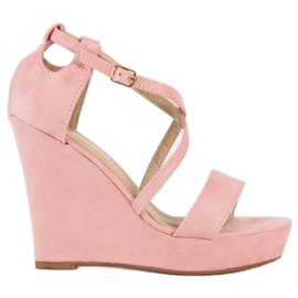 Sandaler i mocka rosa