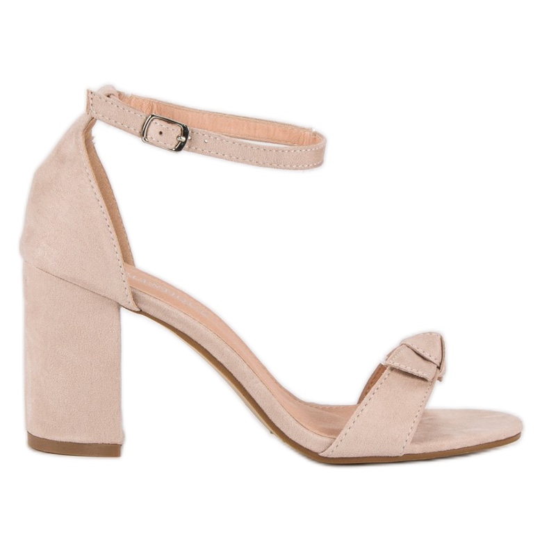 Diamantique Eleganta sandaler på en stolpe brun