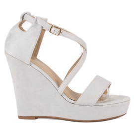 Sandaler i mocka grå