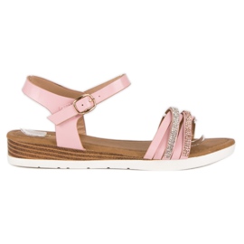 Primavera Casual platta sandaler rosa