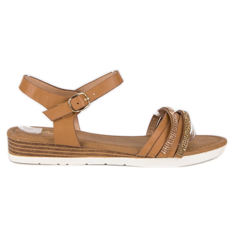 Primavera Casual platta sandaler brun