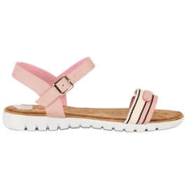 Top Shoes Casual damsandaler rosa