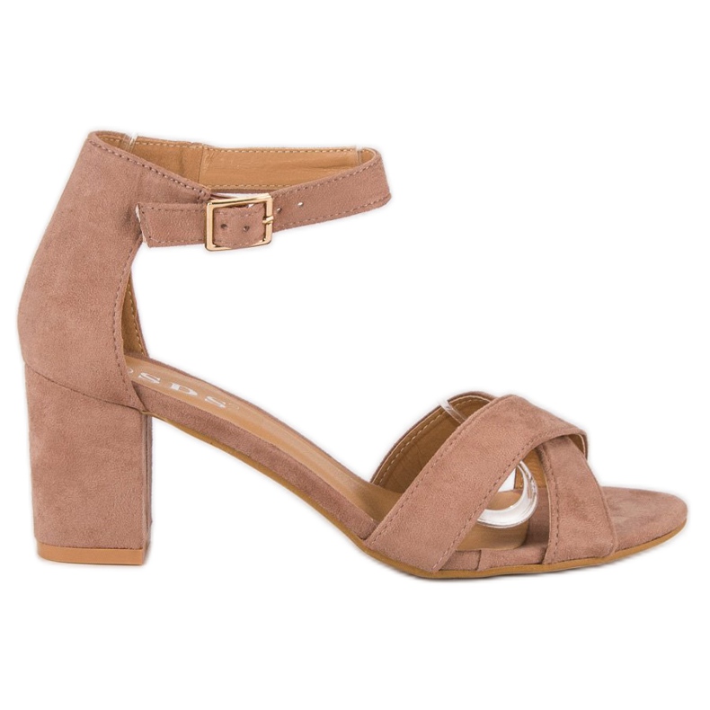 SDS Mockasandaler på en stolpe rosa