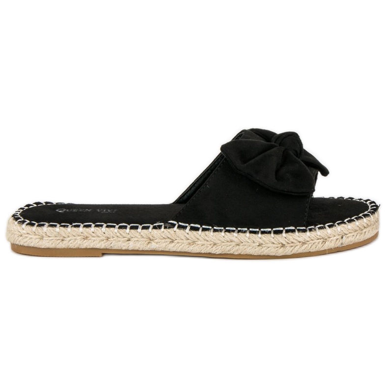 Queen Vivi Mocka espadrilles flipflops svart