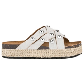 Sergio Todzi Tofflor med strass grå