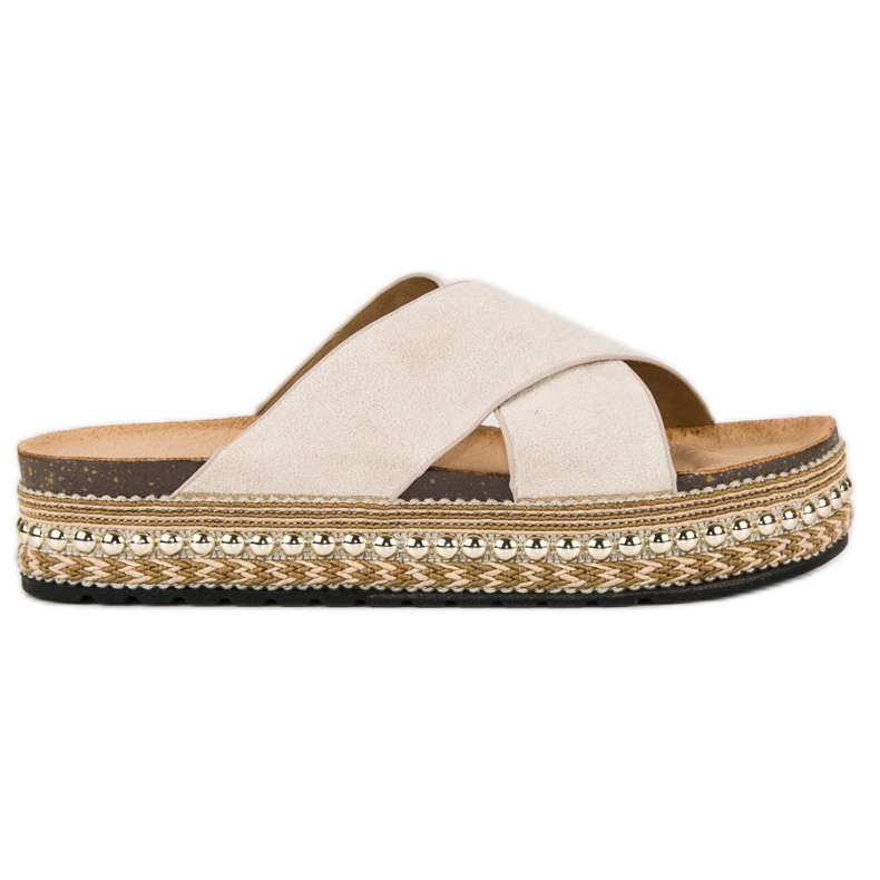 Bello Star Plattformsflipflops brun